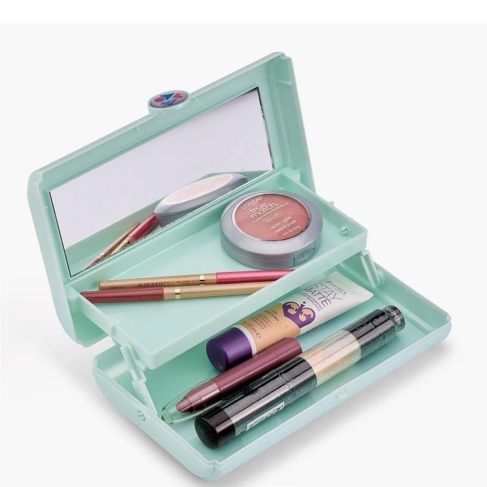 Caboodles Take it Tote Mint Green Makeup Organizer